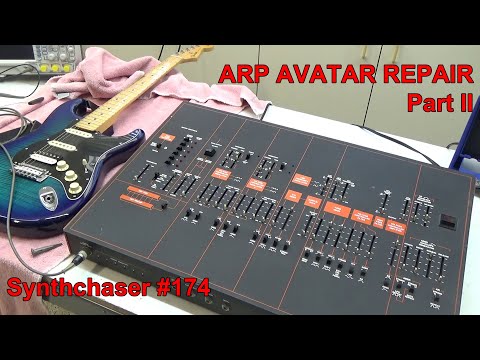 ARP Avatar Guitar Synthesizer Repair - Part 2 - Synthchaser #174