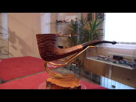 Pipa in radica cornetta sabbiata - www.paronellipipe.it