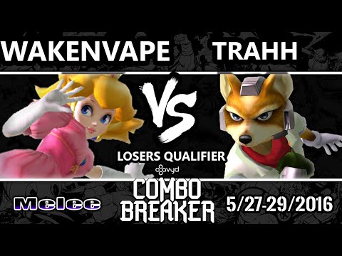 CB2016 - trahh (Fox) Vs. Wakenvape (Peach) SSBM Losers Qualifier - Smash Melee
