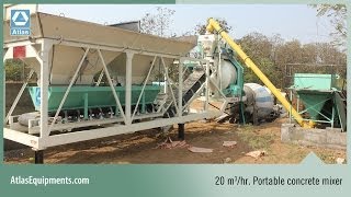 Portable Concrete Mixer Plant For Sale - Atlas Technologies Pvt. Ltd.