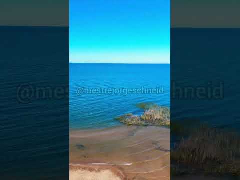 Praia de São Lourenço do Sul, rio grande do sul. Ésta é a bela lagoa dos patos.