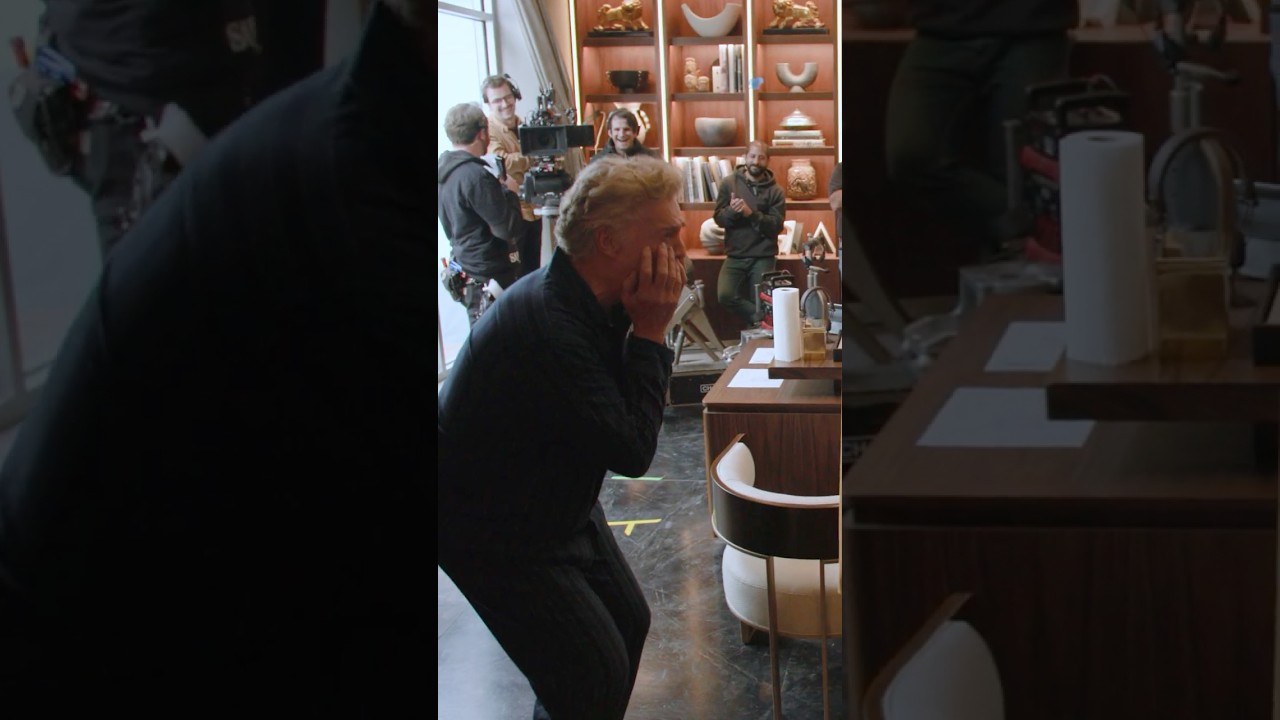 Adam Sandler gifts a gold jacket to Christopher McDonald