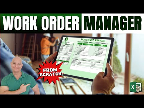 From Start to Finish Excel Work Order Tutorial Free Download