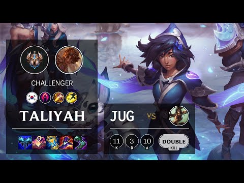 Taliyah Jungle vs Nidalee - KR Challenger Patch 11.21