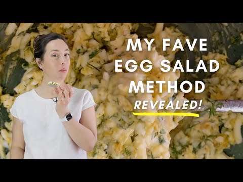The Best Egg Salad Method for Fluffy, Light Egg Salad. Less Mayo and Less Chopping!