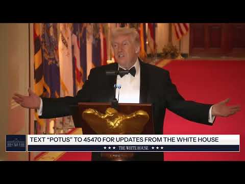 The President and First Lady Participate in a Governors Dinner