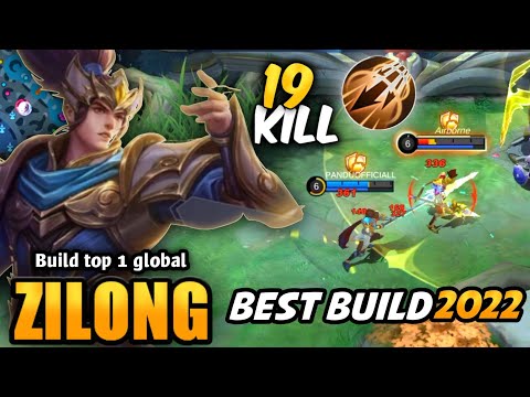 19 Kills!! Zilong Best Build 2022 | Build Top 1 Global Zilong - Mobile legends
