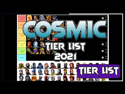 The Best Cosmic Tier List Ever! - Tier List 2021 - Marvel Contest of Champions