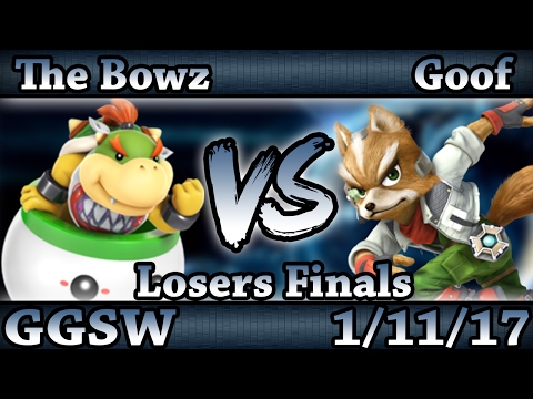 GGSW 15 - The Bowz (Bowser Jr) Vs. Goof (Fox) Smash Wii U Losers Finals - Smash 4