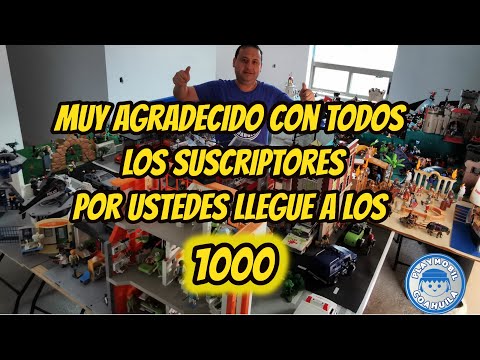 Mi colección de playmobil  / llegamos a 1000 suscriptores /