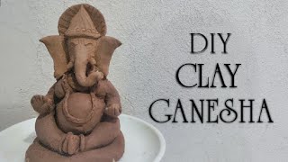DIY Clay Ganesha | Ganesha making in Simple steps | Eco-friendly clay ganesha | #clayganesha #crafts