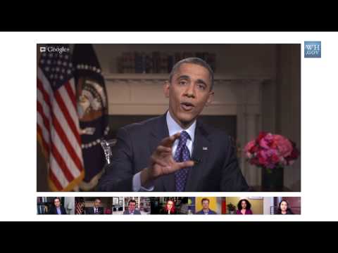 President Obama on Computer Programming in High School in a Google Hangout. 