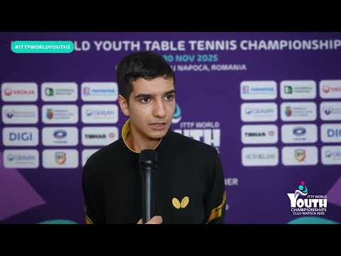 Benyamin Faraji's Interview after tough match against Nandan Naresh in U19 Boys' Singles