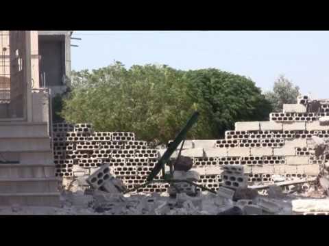 استهداف مقرات النظام بصواريخ محلية الصنع من قبل كتيبة الشهيد عبدالله ديب في ريف حمص الشمالي