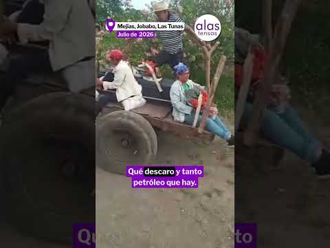 Trasladan un ataúd en una carreta de bueyes por falta de transporte funerario en Las Tunas
