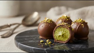 ????????Trufa de Pistache [Receita na Descrição] ???????? Trufa de Pistache Artesanal: Elegância e Cremosidade????????