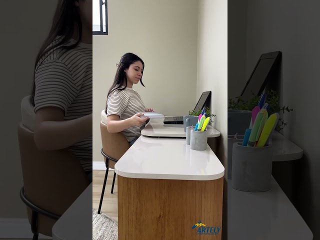 Mesa Escrivaninha Nomad 1 Porta Cinamomo/Off White - Artely