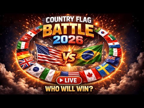 🔥NEW GAME Country Flag Race | Countries Race Against Time 03.02.2026 -
