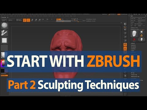 How to Start with ZBrush - Sculpting Techniques - Part 2