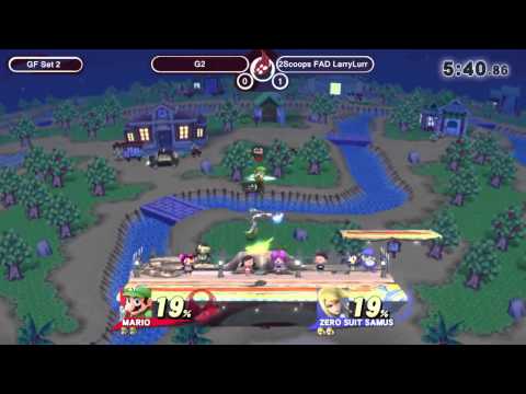 SoS11 - G2 (Mario) vs 2Scoops FAD LarryLurr (Zero Suit Samus) - Smash Wii U