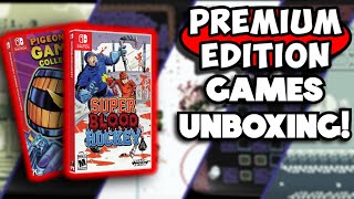 Unboxing Super Blood Hockey and Pigeon Dev Games Collection from Premium Edition Games!