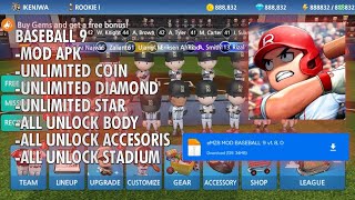 [LINK MEDIAFIRE] BASEBALL 9 MOD APK CHEAT UNLIMITED COIN DIAMOND AND STAR || eMZ8 || #baseball9mod