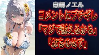 【白銀ノエル】ライン越え中傷コメントに激怒 カバーに報告する事態に…【ホロライブ】