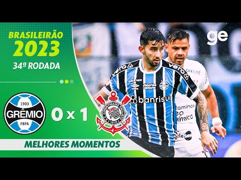 Gols e lances de Grêmio x Corinthians