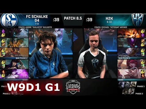 FC Schalke 04 vs H2K Gaming | Week 9 Day 1 of S8 EU LCS Spring 2018 | S04 vs H2K W9D1 G1