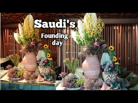 Saudi's Founding Day 🇸🇦 2022 Decorations MYAZU Japanese Restaurant