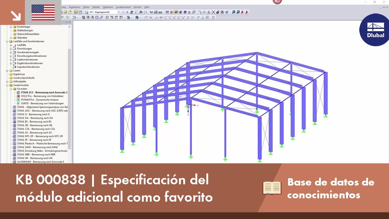 KB 000838 | Especificación del módulo adicional como favorito