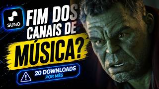 SUNO LIMITOU TUDO? Apenas 20 Músicas por Mês no Plano PRO 😱 Fim dos Canais de Música?