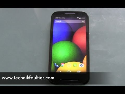 Setting up the Motorola Moto E and first impressions