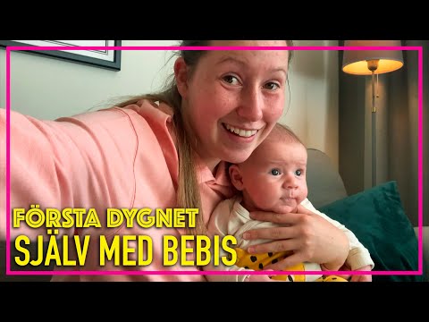 Första dygnet ensam med en 7-veckorsbebis | Vlogg