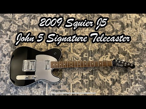 Squire by Fender J5 John 5 Telecaster 2009 - Ebony image 16
