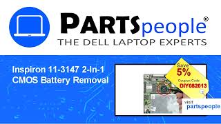 Dell Inspiron 11-3147 2-In-1 (P20T001) CMOS Battery How-To Video Tutorial