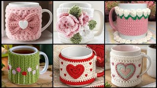 Tulip Crochet Mugs Cozy And Coaster Sets Includes Coffee Mugs For DIY Beginner's Crochet 