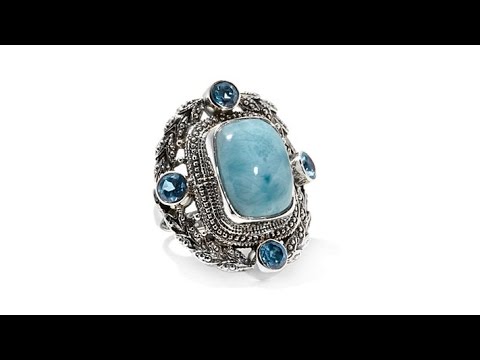 Nicky Butler Multigemstone Sterling Silver Garland Ring