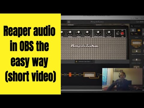 Reaper audio in OBS the easy way (short video)