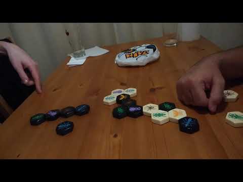 Hive abstract strategy board game two player - playthrough 2 * Amass Games *