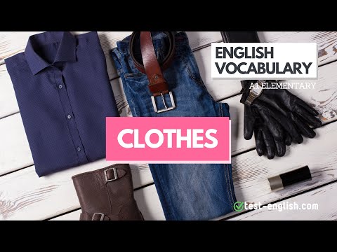Clothes – A1 English Vocabulary