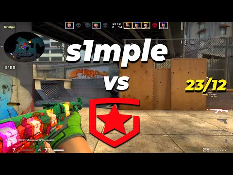 CSGO POV NAVI s1mple (23/12) vs Gambit (overpass) @ PGL Major Stockholm 2021