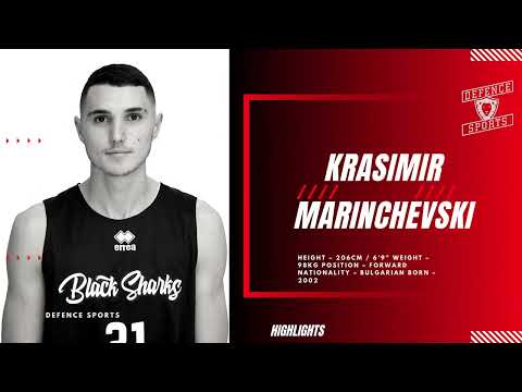 Krasimir Marinchevski Highlights 2022/23 || Chernomorets Burgas / Chavdar Troyan || 206cm Forward