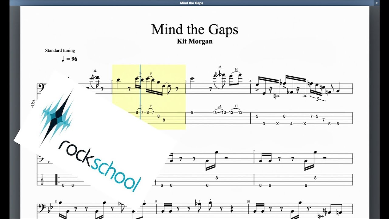 Mind The Gaps Rockschool Grade 8 Bass