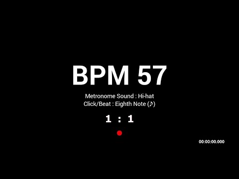 Metronome BPM 57 / Hi-hat / 8th
