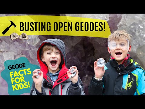 BUSTING OPEN GEODES! (+ Geode Facts for Kids)
