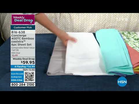 Concierge 400TC Bamboo coolxtra 6piece Sheet Set