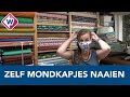 Ontwerpster Deborah naait mondkapjes met alle soorten printjes - OMROEP WEST