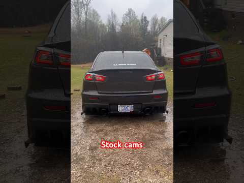 Evo X Stock Camshafts VS GSC S1 Camshafts