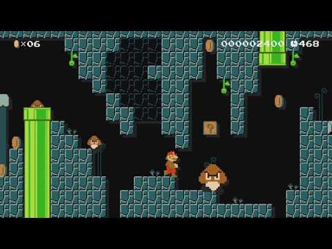 Cramped Cave by Riku - Super Mario Maker - No Commentary 1bm
